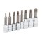 Steelman 8-Piece 1/4" and 3/8" Drive Tamper-Resistant Star Bit Socket Set 55506 - alternate 1